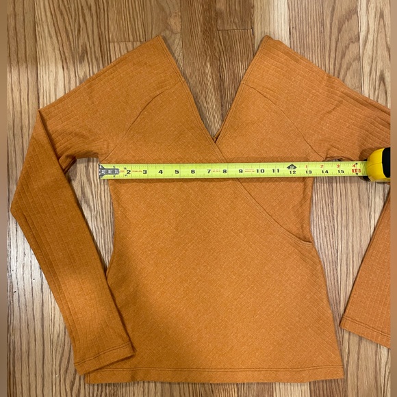 Anthropologie Maeve Burnt Orange Top - Picture 7 of 8